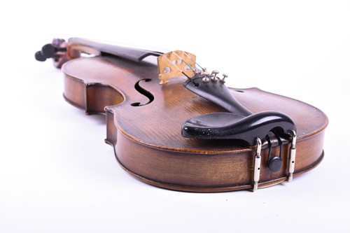Lot 311 - A 19th century and later violin, with case,...