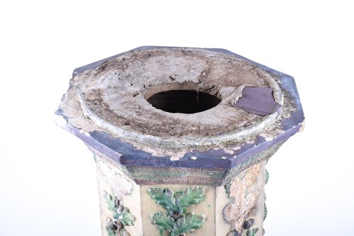 Lot 303 - A 19th century Hurlford majolica garden urn,...