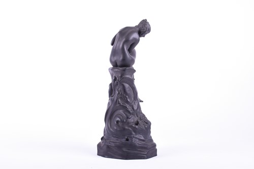 Lot 219 - A 19th century Wedgwood black basalt figure of...
