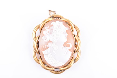 Lot 811 - A late 19th / early 20th century cameo brooch...