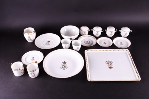 Lot 247 - A collection of 19th century Sevres white and...