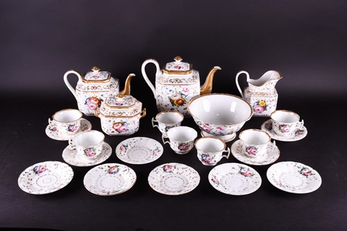 Lot 274 - A 19th French, possibly Paris porcelain tea...