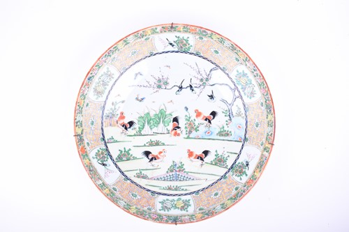 Lot 149 - A Chinese porcelain dished charger, early 20th...