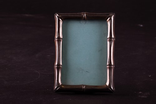 Lot 468 - A small Tiffany Sterling silver bamboo effect...