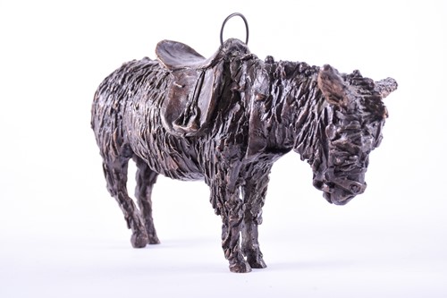 Lot 272 - A 20th-century cast bronze figure of a donkey,...