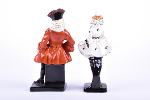 Lot 246 - Two early Royal Doulton figures, Pierette and...