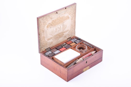 Lot 332 - An early Victorian mahogany artists box, G....