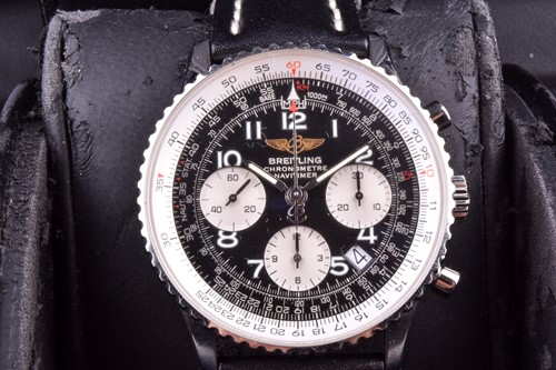 Lot 395 - A Breitling Navitimer stainless steel...
