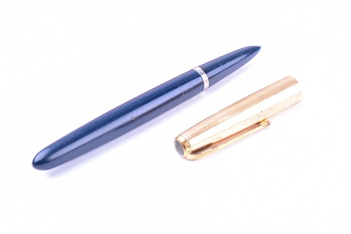 Lot 309 - A Parker '51' fountain pen, the lid 12k gold...