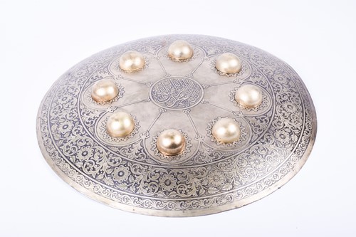 Lot 186 - An Indian ornamental Dhal, the centre with...