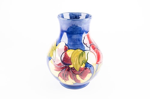 Lot 265 - A Moorcroft Hibiscus pattern vase, third...