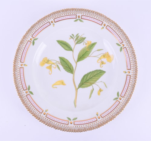 Lot 276 - A set of six 1970s Royal Copenhagen Flora...