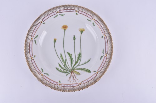 Lot 276 - A set of six 1970s Royal Copenhagen Flora...