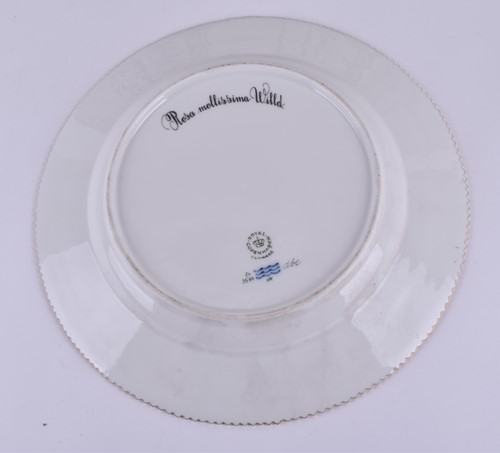 Lot 276 - A set of six 1970s Royal Copenhagen Flora...