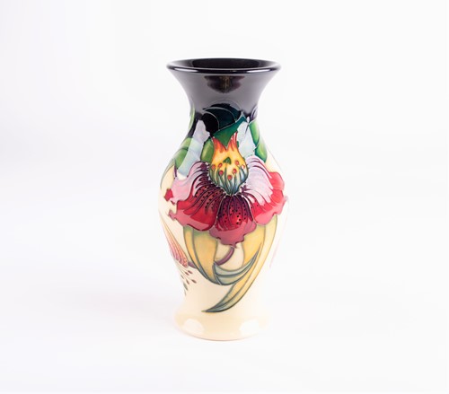 Lot 45 - A Moorcroft Anna Lily pattern vase, designed...