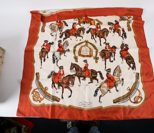 Lot 359 - A Hermes scarf designed by Phillipe Ledoux,...