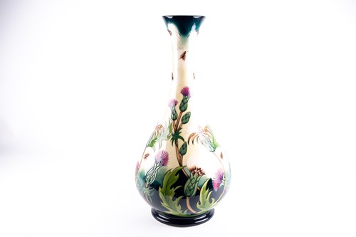 Lot 18 - A Large Moorcroft 'Thistledown' pattern vase,...