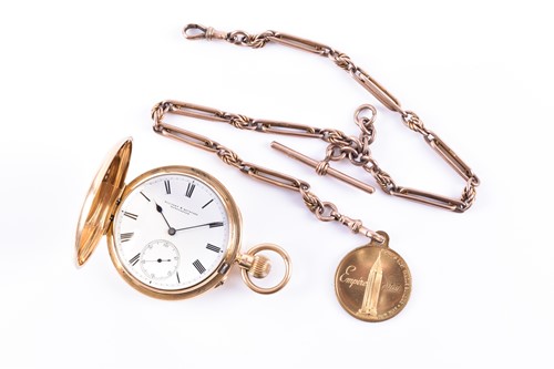 Lot 437 - An 18ct yellow gold pocket watch, by Ollivant...