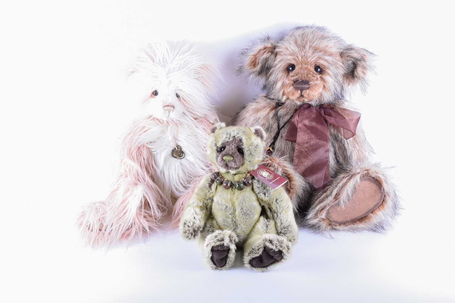 Lot 78 - Three Charlie Bear teddy bears, comprising...