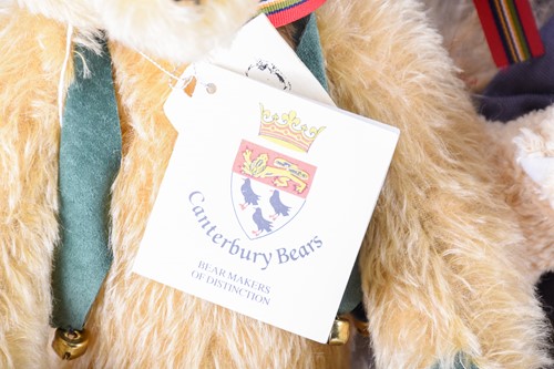 Lot 85 - A small group of collectable teddy bears,...