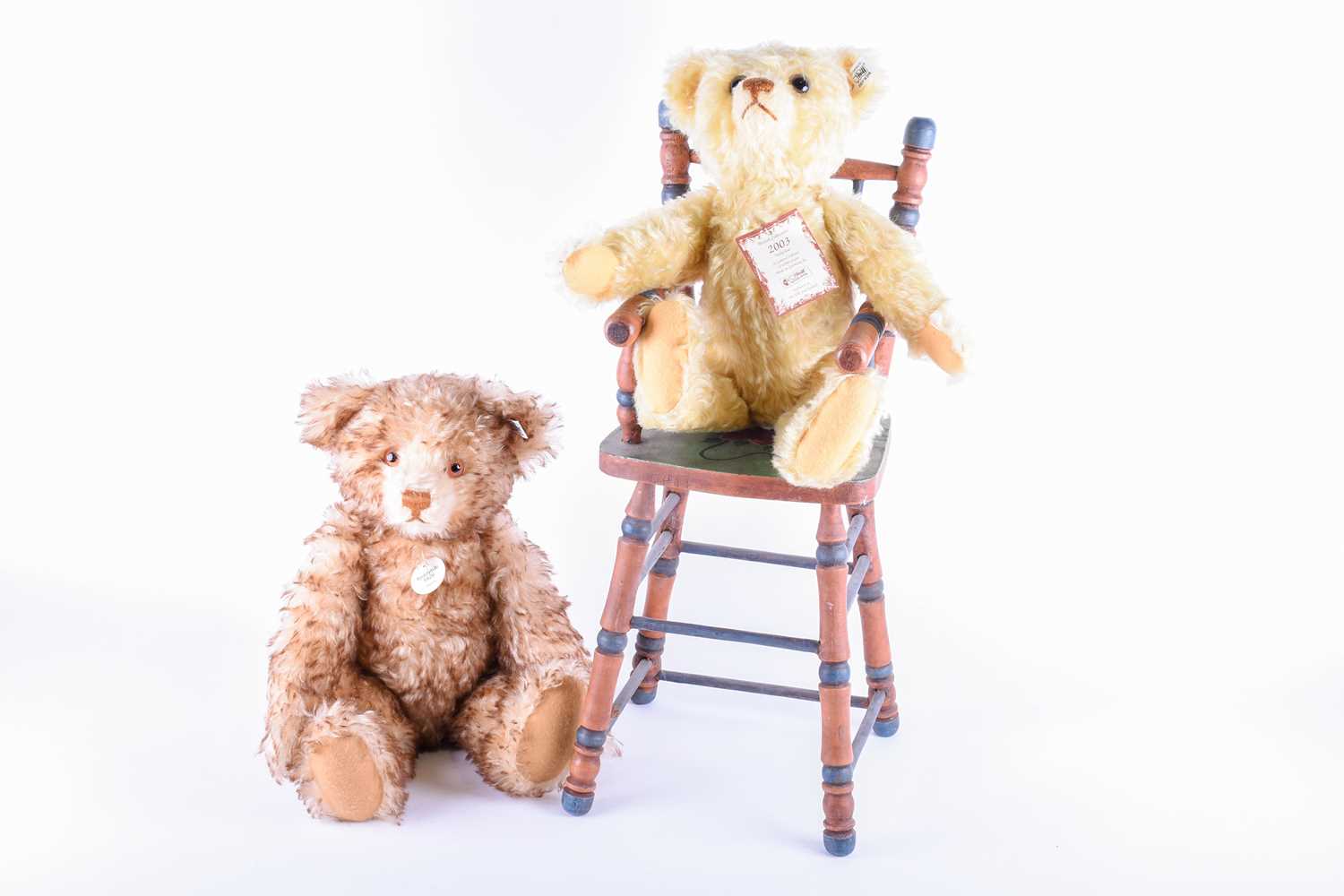 Lot 87 - Two modern Steiff collector's bears comprising,...