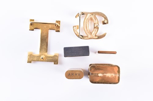 Lot 348 - A Cartier lighter, gilt metal, of ribbed...
