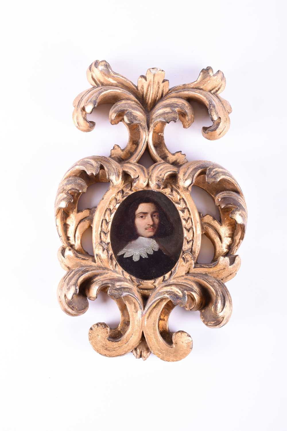Lot 41 - A 17th century oval portrait miniature of a...