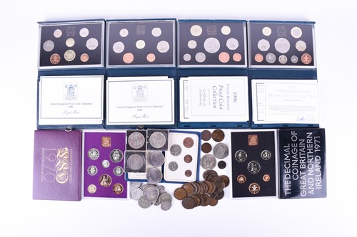 Lot 465 - A small collection of English silver coins,...