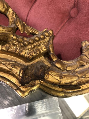 Lot 176 - A 19th century carved and gilded gesso...