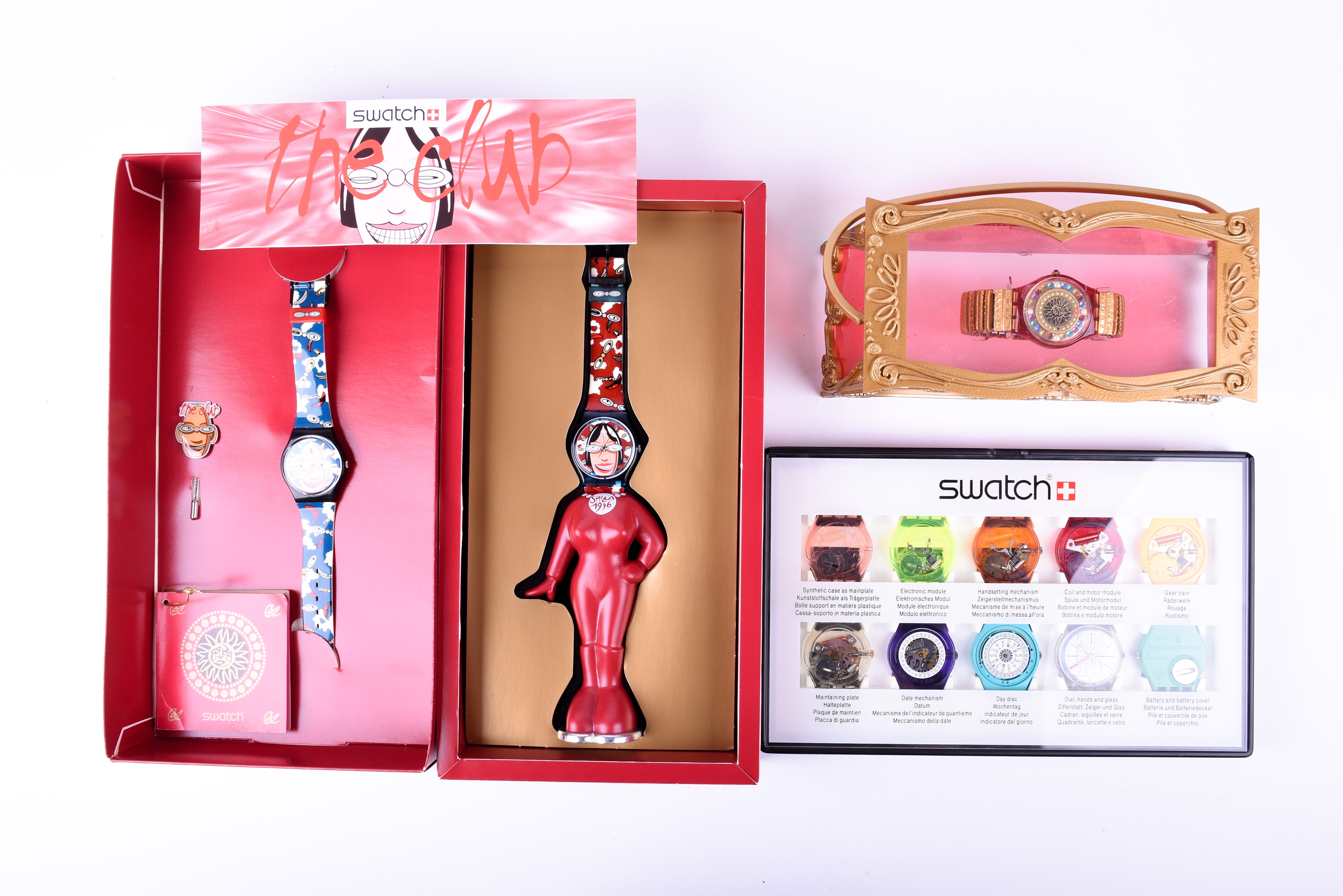 Lot 322 - A Christian Lacroix Swatch wristwatch, 'Xmas