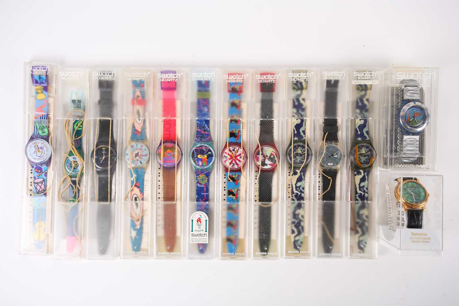 Lot 331 A collection of vintage Swatch wristwatches