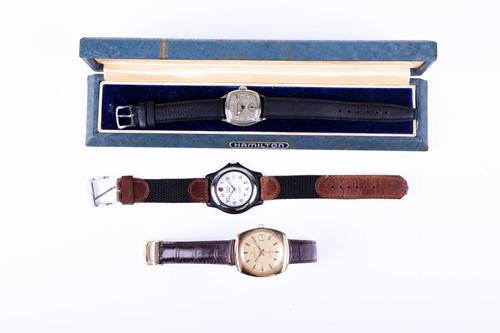 Lot 428 - Two vintage Hamilton wristwatches, comprising...