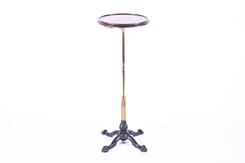 Lot 173 - A Victorian telescopic table, the mahogany top...