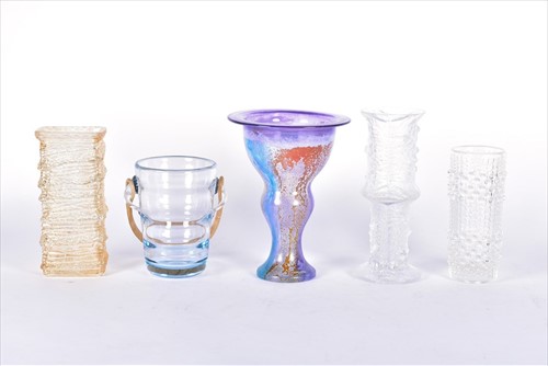 Lot 214 - A Kosta Boda glass vase designed by Kjell...