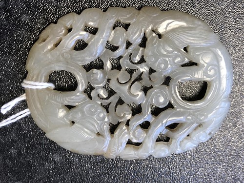 Lot 202 - A Chinese Jade carving, late Qing, carved as...