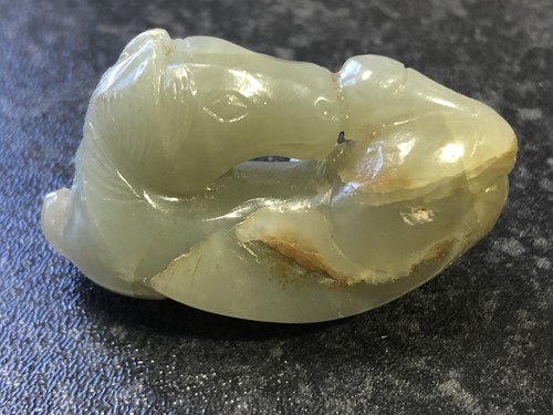 Lot 202 - A Chinese Jade carving, late Qing, carved as...