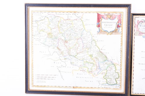 Lot 100 - Two Robert Morden maps, Warwickshire &...