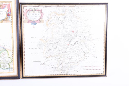 Lot 100 - Two Robert Morden maps, Warwickshire &...