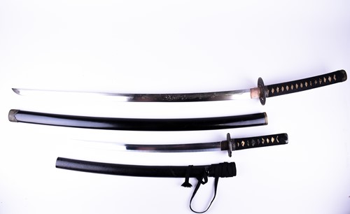 Lot 362 - A Japanese Katana and Wakizashi, 20th century,...