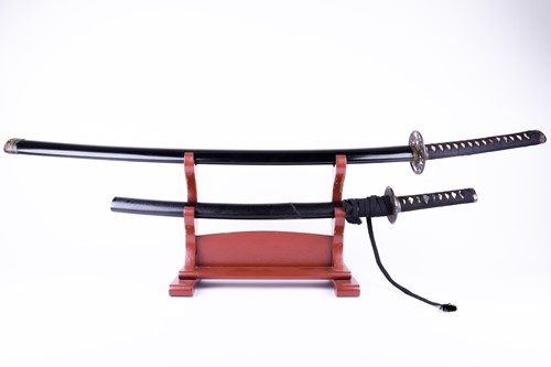 Lot 362 - A Japanese Katana and Wakizashi, 20th century,...