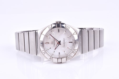 Lot 410 - A ladies Omega Constellation wristwatch the...