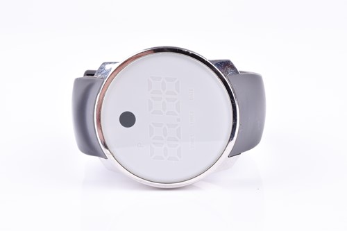 Lot 454 - A Movado Bold digital wristwatch, the large...