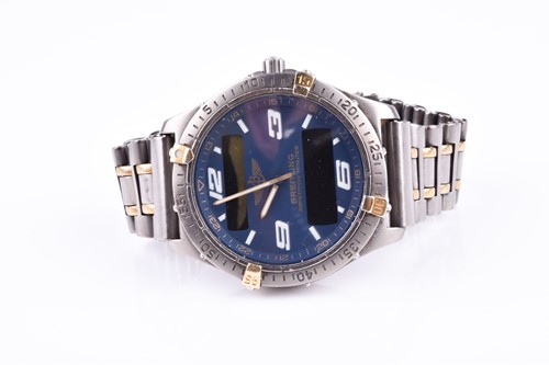 Lot 443 - A Breitling Aerospace titanium digital...