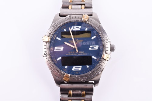 Lot 443 - A Breitling Aerospace titanium digital...