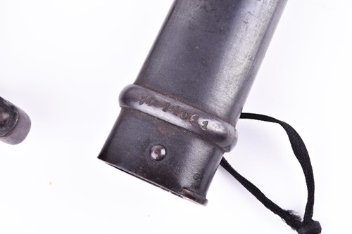 Lot 363 - A late 19th century French sword bayonet and...
