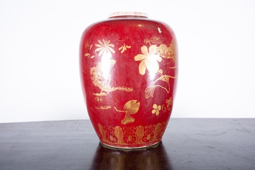 Lot 258 - A Chinese sang de boeuf vase, 18th century, of...