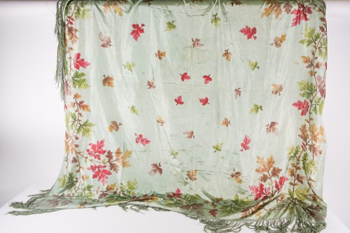 Lot 357 - A mid to late 20th century pale green silk...