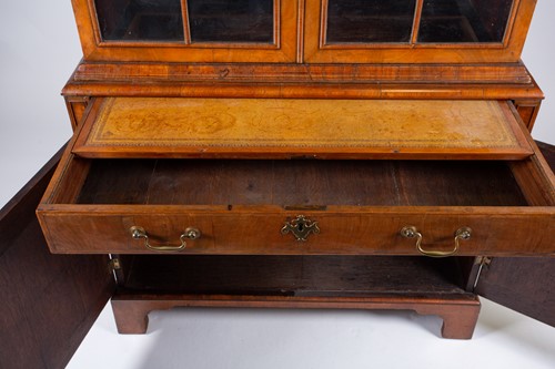 Lot 122 - An 18th century walnut and oyster wood...