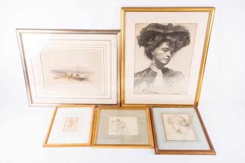 Lot 110 - A group of assorted pictures including a...