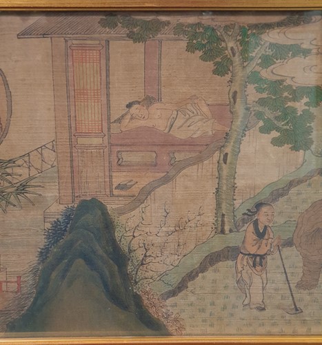 Lot 234 - 中国，丝绸画卷一副，清代